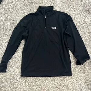 North face black quarter zip